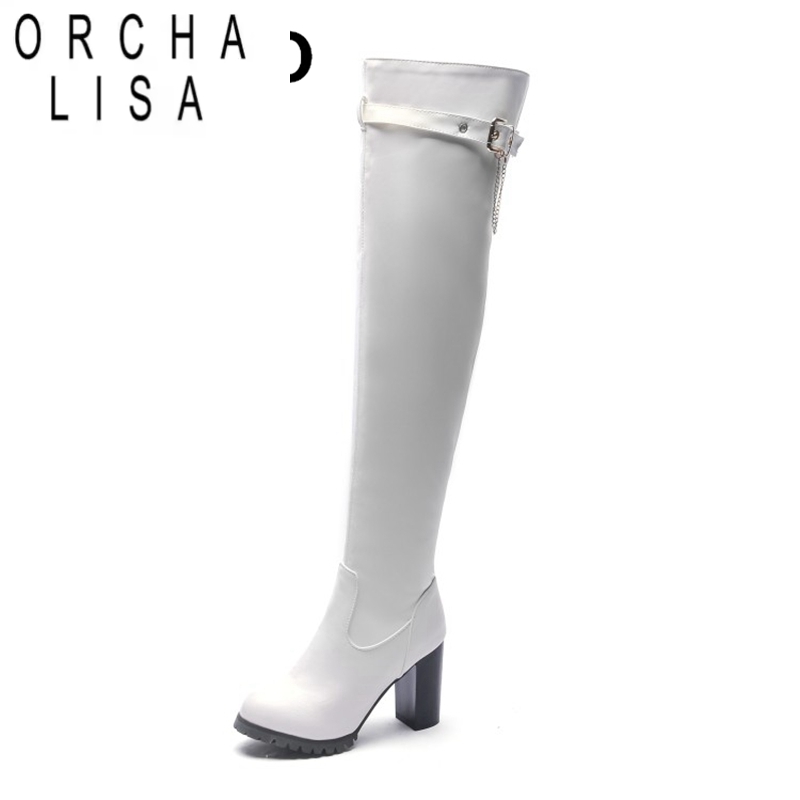 Riding Boot Short - รองเท้าบูทสูงถึงต้นขา ORCHA LISA ไซส์ใหญ่ 33-50 สำหรับผู้หญิง