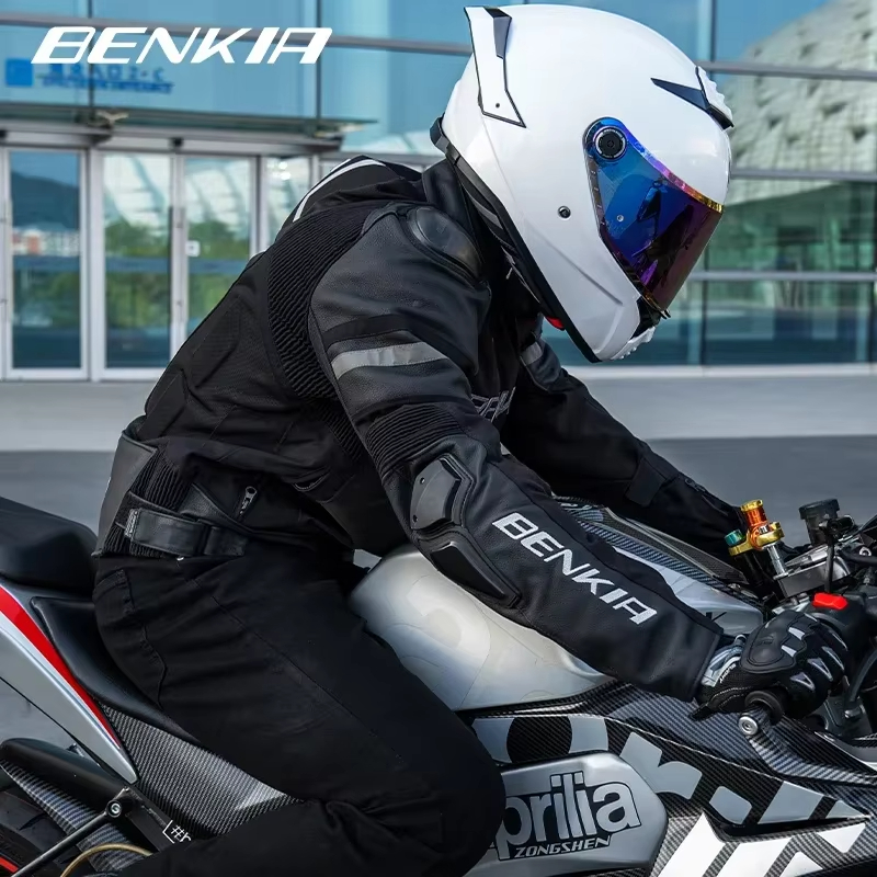 Motorcycle Gear Jacket Women - BENKIA เสื้อแจ็คเก็ตขี่มอเตอร์ไซค์ น้ำหนักเบา อุปกรณ์ป้องกันอเนกประสงค์ พร้อมระบบระบายอากาศที่ดีขึ้น เสื้อแจ็คเก็ตมอเตอร์ไซค์สำหรับผู้ชายผู้หญิง