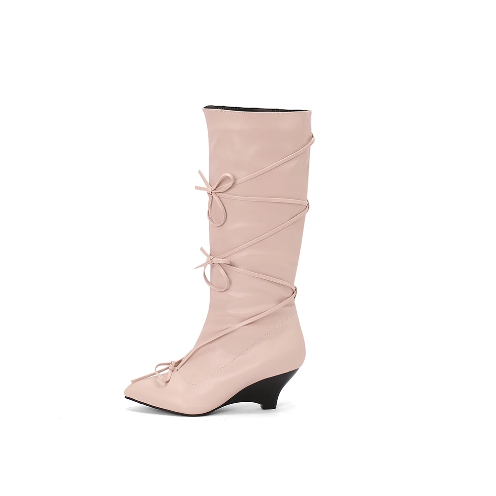 ฤดูหนาวใหม่ Glamour สีขาวสีเหล - Riding Boot Short บทวิจารณ์และราคา