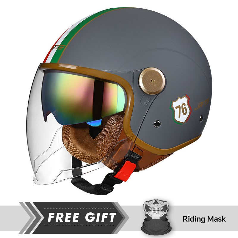 สินค้าใหม่คลาสสิกสีฟ้าเปิดหน้า - Motorcycle Gear Store บทวิจารณ์และราคา