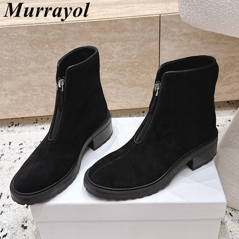 รองเท้าบูทสั้นส้นสูงหนังวัวแบบ - Riding Boot Short บทวิจารณ์และราคา