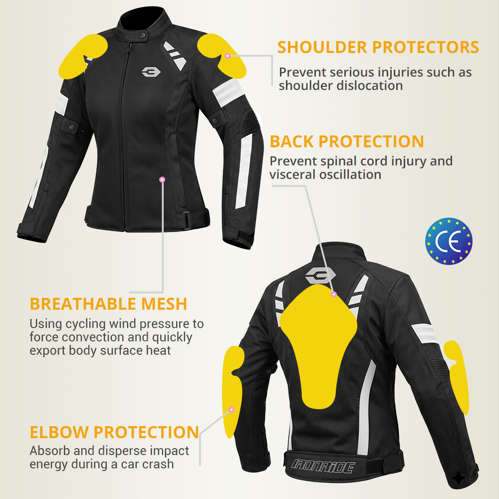 เสื้อแจ็คเก็ตมอเตอร์ไซค์สำหรับ - Motorcycle Gear Jacket Women บทวิจารณ์และราคา